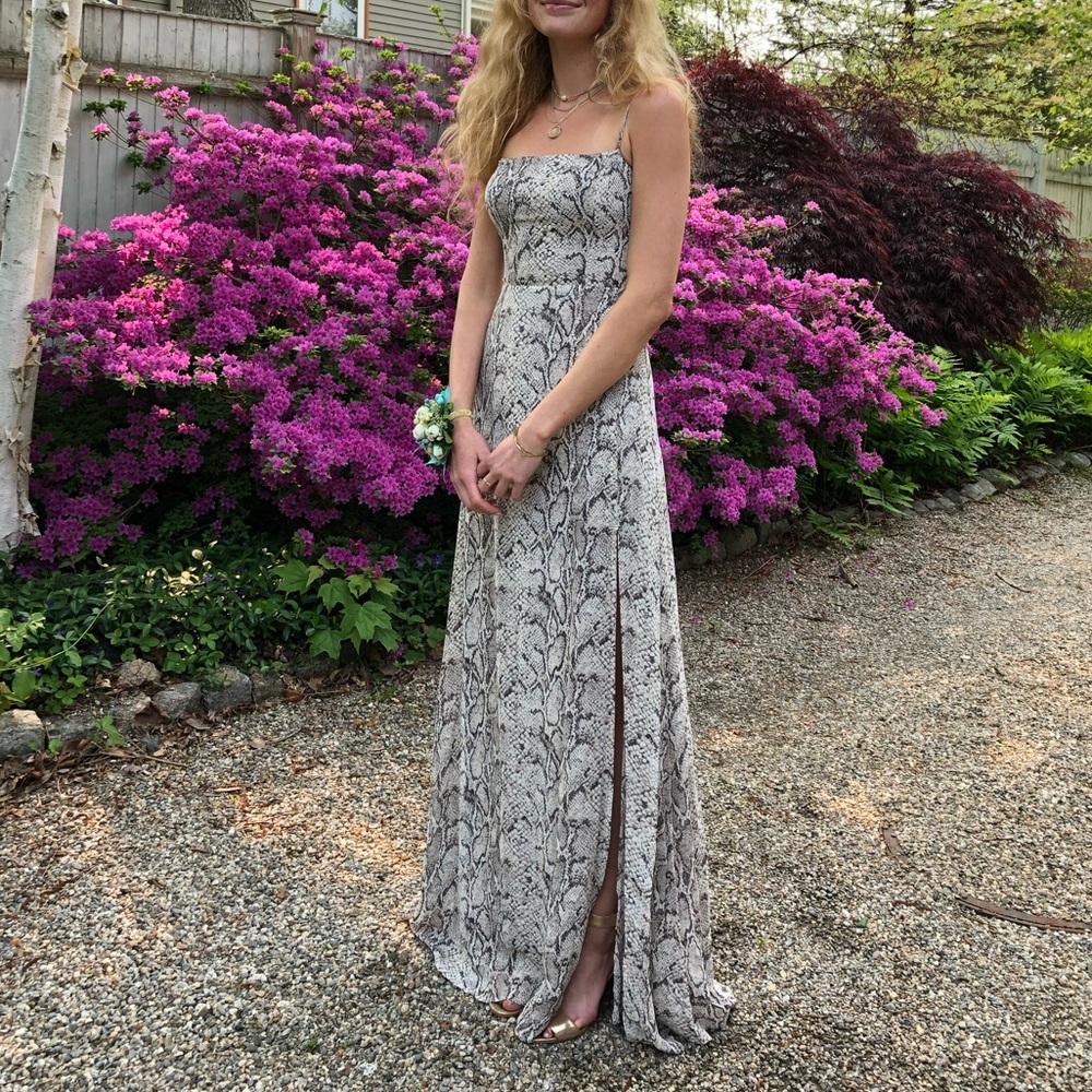 Reformation Ingrid Dress Python Snakeskin Print - Picture 8 of 10
